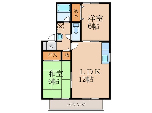 カミーリアハウス ４の物件間取画像